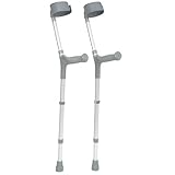The Helping Hand Company Double Adjustable Crutches – Comfortable Ergonomic...