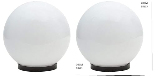 Image of Polyvinyl Chloride G /L Doom Milky Outdoor Light For Home Decorative Exterior /Outdoor Light /Gate Light /Garden Lamp /Pillar Lamp /Gardner Lights .(Pack Of 1), White
