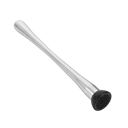 Garneck Ice Muddler Stainless Steel Cocktail Muddler for Bar and Home Use Professional Swizzle Stick for Mixing Drinks Design for Mashing Ice and Fruits