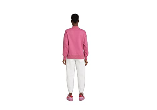 Blusão Moletom Feminino Oversized Peluciado Gola Alta