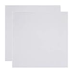 BENECREAT 2PCS White Silicone Rubber Sheet Plate 300x300x2mm High Temperature Resistant Gasket Board, Used for Make Gaskets and Seals