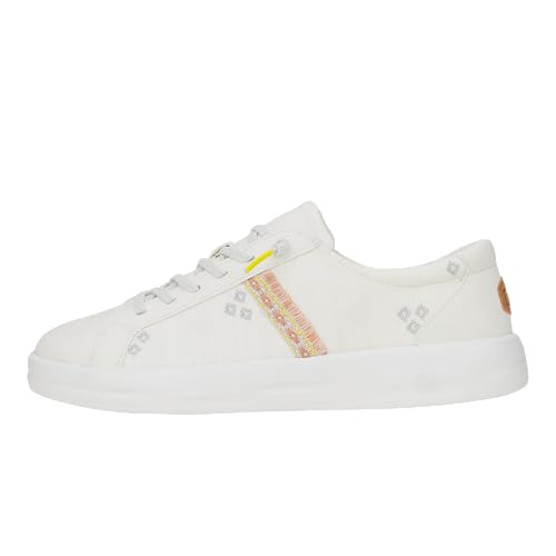HEYDUDE Womens Karina Cottage Crochet | Lightweight Slip-On Casual Shoes | Comfortable Travel-Friendly Sneakers