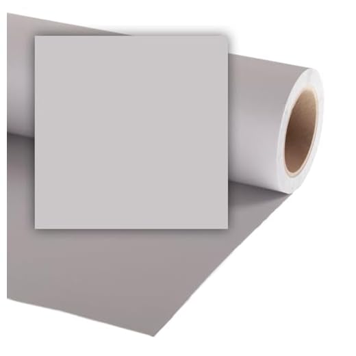 Fondale fotografico in carta Grigio Chiaro 2.72mx11m per studio fotografico con anima di cartone Quartz Morning Mist