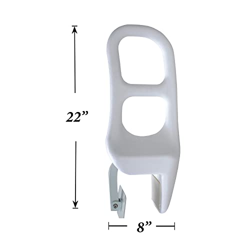 Jobar Molded Bathtub Rail - Clamp On Bath Tub Grab Bar Handle Bathroom Safety Accessory #TOP1