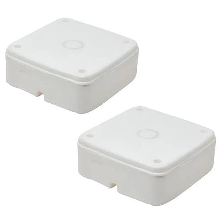 PVC Square Junction Box 4x4 Inches 2 Nos Pack for CCTV Cameras High Pvc | Screw-Mount Lid, Cable Entry Hole, Indoor Use, Snap-Close Cover, Wall Mountable-image-25