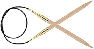 KnitPro KP35318 60 cm x 4 mm Basix Fixed Circular Needles, Birch