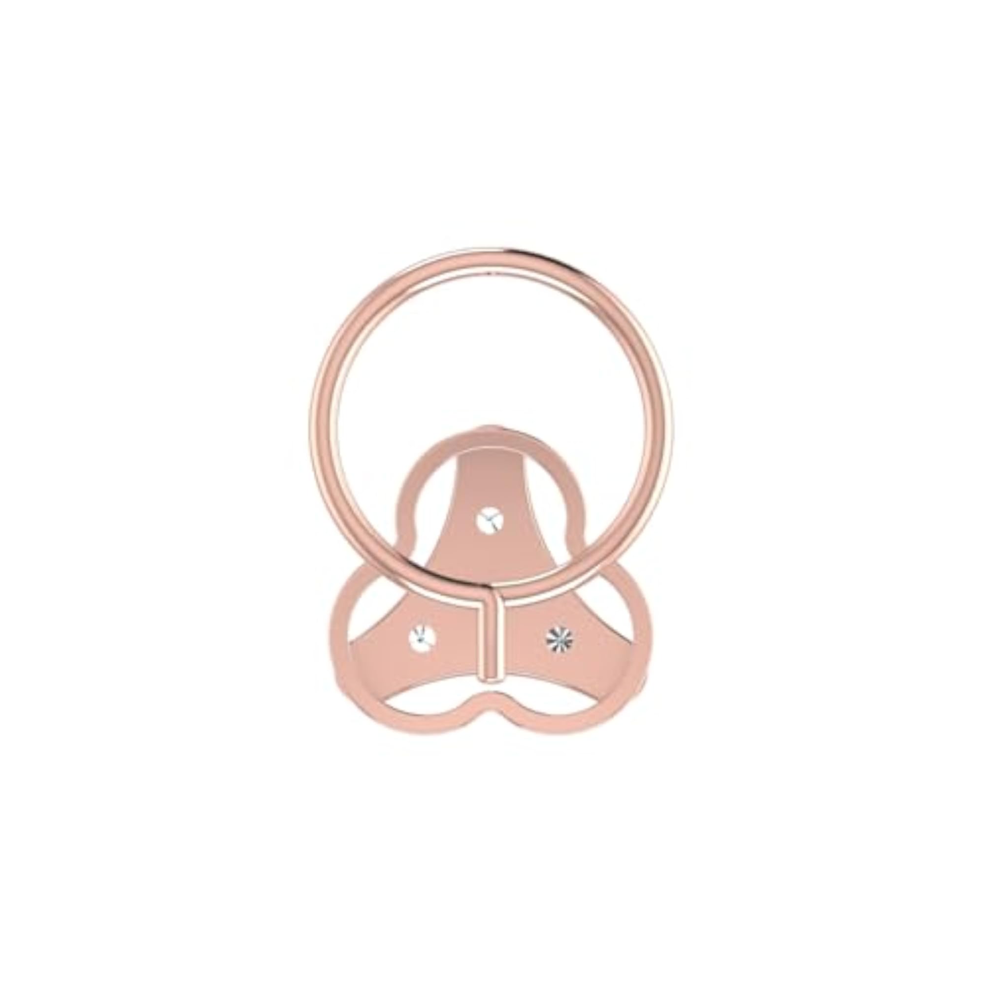 Women's 14Kt Rose Gold Stud Nose Ring, Timeless