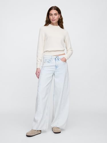 Image of Gap Women's High Neck Cotton Crew Sweater