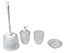 Produktbild SANWOOD Bad Accessoires Set Selina weiß 4tlg.WC-Bürste Seifenspender Zahnputzbecher Seifenschale
