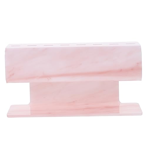 BELLIFFY 収納ラック pink ツイーザー まつげエクステンション ラック メイクブラシスタンド 化粧品 まつ毛メイク道具スタンド アクリル ホルダー ピンク