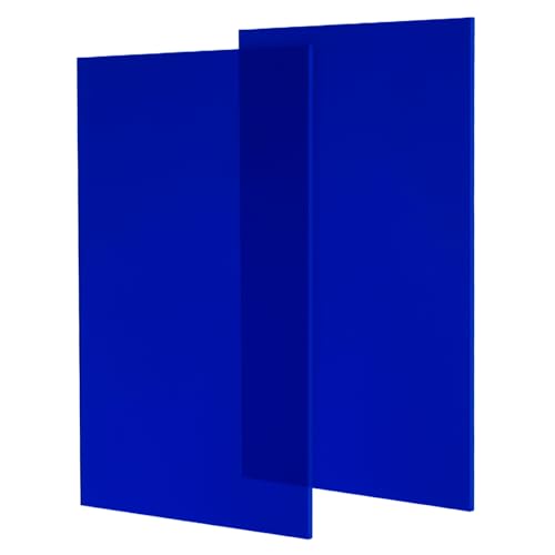Feuille acrylique transparente bleue uxcell pour décors de table et design intérieur