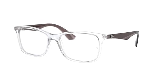 Image of Ray-Ban Unisex Clear Lens Square Frames - 0RX7047