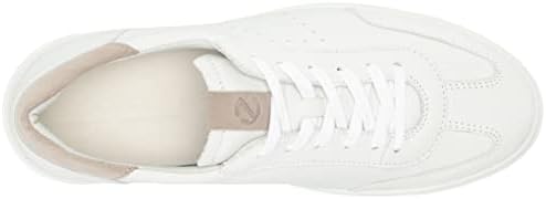ECCO Men's Street Tray Tennis Sneaker, White/Moon Rock, 11-11.5 | Image 4