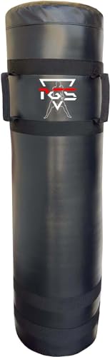 PGS Football Tackling Dummy Heavy Duty - Great for Tackle Football Contact Drills, Kickboxing, Martial Arts & Sports Training - UNFILLED (Black, 4FT)