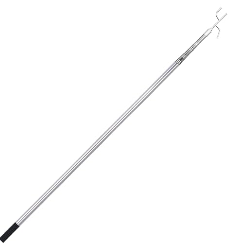 Perche Télescopique Portable 3m Avec Crochet - Récupérateur Disque Golf Plein Air