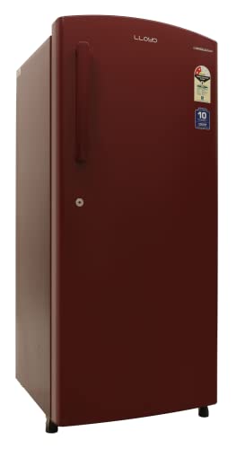 Image of Lloyd Havells- 225L 2 Star Direct Cool Single Door Refrigerator - Royal Red With Fast Ice Making, Stabilizer Free Operation Gldc242Srrt2Eb