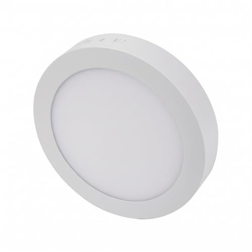 Sıva Üstü Panel LED Armatür Serisi Cata (18W, 25W, 30W) (Beyaz, Yuvarlak, 6400K Beyaz, 18, Vat)