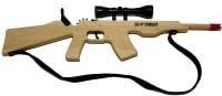 AK47 Rubberband Rifle with Strap & Scope