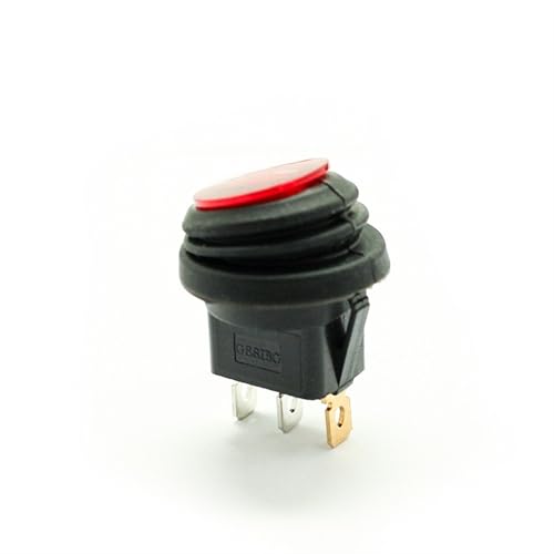 Interrupteur à bascule KCD1-101 étanche rouge résistant à l'eau pour tableau électrique 110V - 2