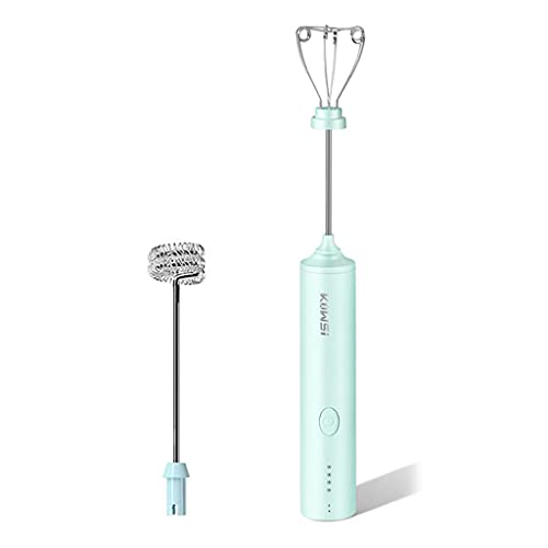 YROHGKPN Batidor de huevos eléctrico de mano, kit de máquina de espuma de 4 velocidades, control de un botón, mezcladores de cocina para masa, huevos, waffles, mezclador USB para bebidas