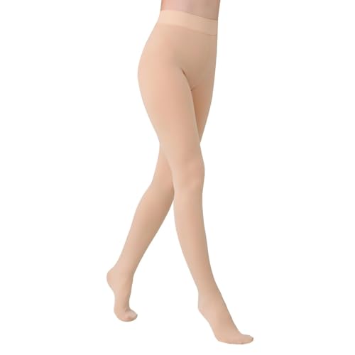 Image of YAGAXI Fleece Lined Opaque Tights for Women - 2 Pairs 200D Warm Winter Pantyhose with Control Top