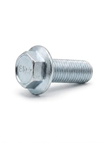Image of M12-1.25 x 20mm ISO Grade 10.9 Hex Flange Bolt - JIS B1189, Fully Threaded, Japanese Industry Standard Hardware (1pc)
