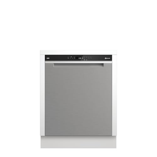 Bauknecht - BKO UBM Unterbau-Geschirrspüler - 15 Maßgedecke - PowerClean Pro, NaturalDry, SpaceClean Schublade - Edelstahl-Front - Energieeffizienzklasse B - 85 x 59 x 60 cm (HxBxT)
