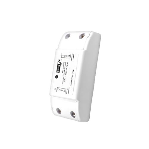 SHINEOFI Interruptor Wifi Inteligente para Iluminación con Temporizador Programable y Modificación Fácil Compatible con Sistema Domótica Hogar Control desde App Móvil