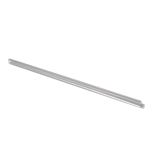 Fielect 6mmx250mm Clear Straight Line Solid Acrylic Round Rod PMMA Bar 2pcs