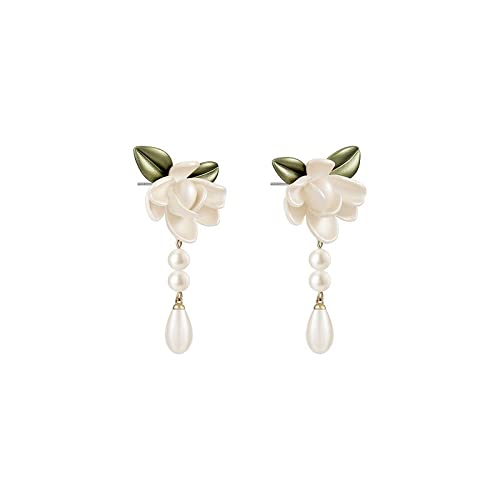 Boucles d'oreilles 925 argent haut de gamme avec perle pendante pour grand banquet - 3
