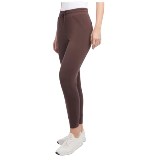 Danskin Scuba Pants Super Soft Relax Style ~ 2 Pockets and Waist Band Adjustable Draw Cord ~ Inseam 28" ~ Ankle Cuff (US, Alpha, Medium, Regular, Regular, Standard, Espresso Brown)3