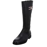 Tommy Hilfiger Mädchen Stiefel Schuhe Stiefel Glattleder Kinderschuhe Uni Stiefel Leder Lederstiefel Mädchen Teens Hoch TH Winter Tommy