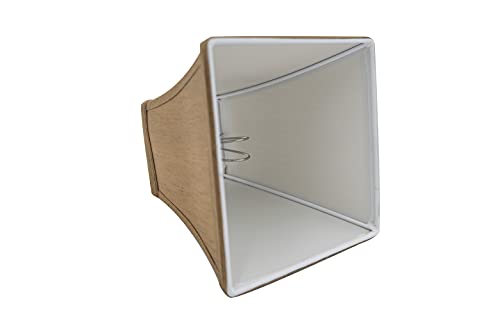 Upgradelights Bronze 8 Inch Square Bell Clip On Lampshade Replacement (4X8X7) #TOP2