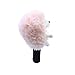Vaveren Golf Wood Head Cover Golf Club Headcover Wrap Sleeve Golfer Gift Soft Protector Plush Hedgehog Shaped for Practicing Training, Pink