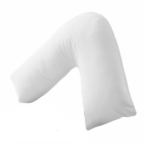 Steexu V Shaped Pillow V Cushion - V Pillow For Neck And Shoulder Pain - Extra Virgin Hollow Fiber Filling in Polycotton Case - V Cushion For Pregnancy and Nursing