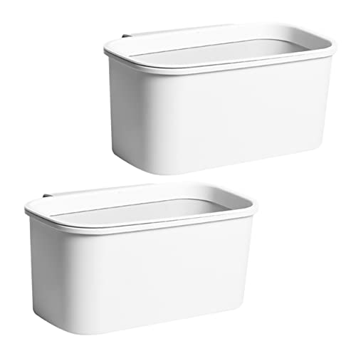 Caneca de basura colgante para cocina blanca Luxshiny 2 piezas miniatura 1