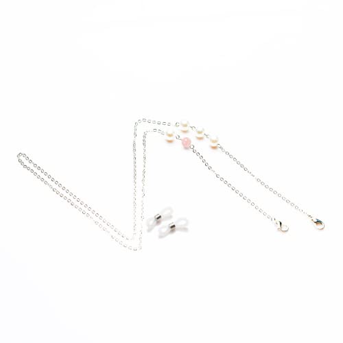 京珠堂] マスクチェーン マスクストラップ 天然石 パール めがね