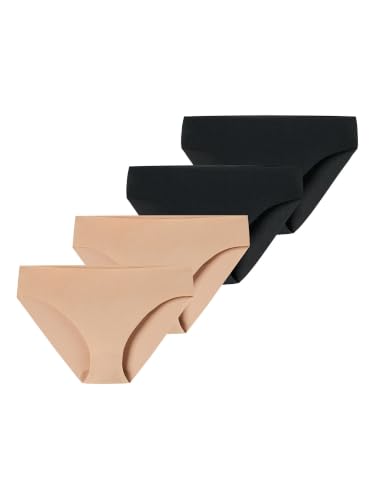 Slips invisibles légers femme Schiesser lot de 4 sous-vêtements microfibre