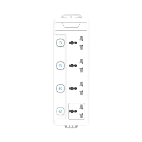 One Beat Universal Sockets and USB Charging Ports with Indicatori Plug Socket (GO- 4+4)