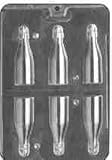 3-D Small Champagne or Wine Bottle Candy Mold