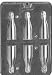 3-D Small Champagne or Wine Bottle Candy Mold