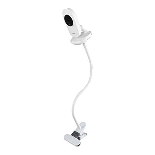 XLTTYWL Vtech Baby Monitor Crib Mount with White Shelf Connection Baby Crib Accessories Compatible with V-Tech VM819/VM3252 Baby Monitor(Clip Mount)