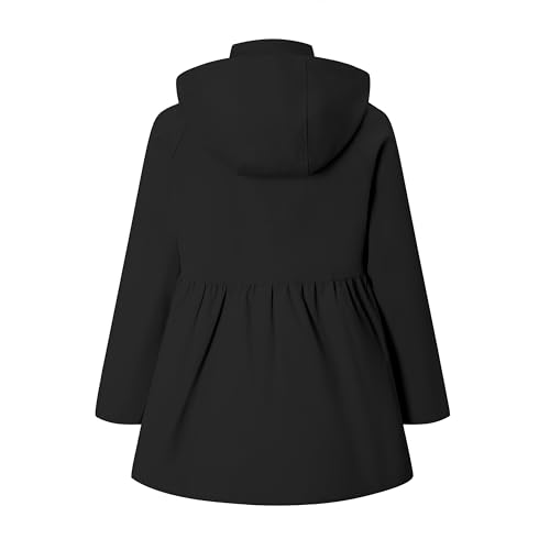 Image of SANGTREE Girl's Waterproof Trench Coat Hooded Lightweight Windbreaker Rain Jackets