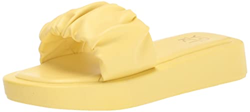 Yoki Women's Platform Sandal, Yellow, 6 #TOP14