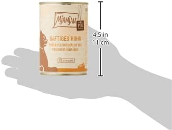 MjAMjAM Premium Wet Food for Cats, Pure Meat Enjoyment, Pure Juicy Chicken, Pack of 6 (6 x 400 g), Grain-Free with Extra Meat - View 6