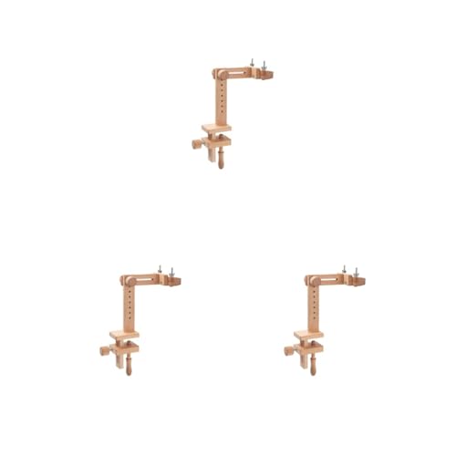 Support de broderie de table en bois : lot de 3 avec fixation stable pour cadre de couture