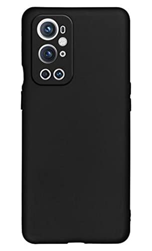 Image of Mobile Back Cover Case for OnePlus 9 Pro (Silicone Case|CameraProtection|Black SC1510)