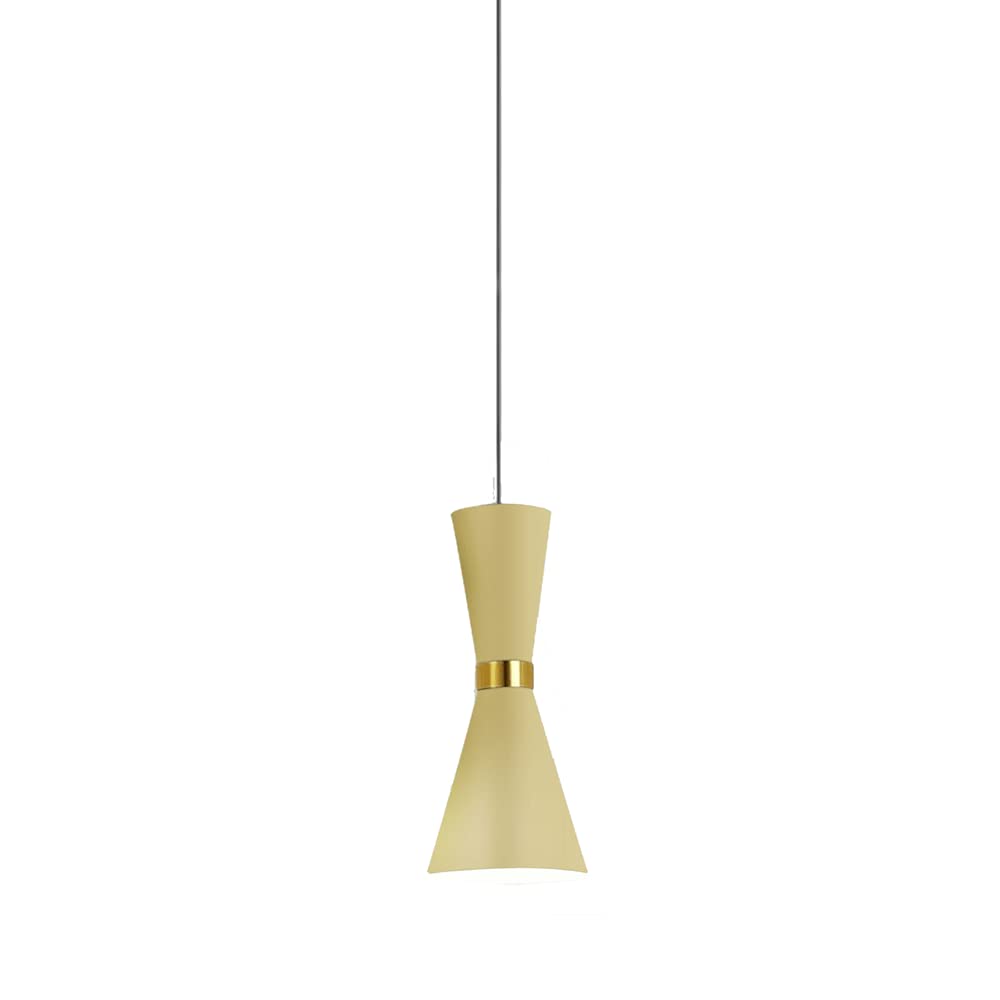 Suspension réglable E27 avec abat-jour coloré au design moderne épuré