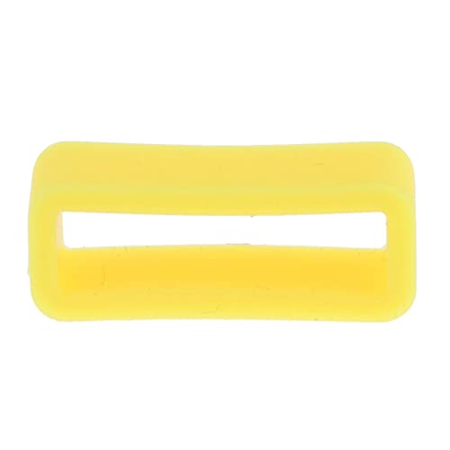 Boucles en silicone souple 20mm jaune à installation facile pour montre