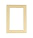 CountryArtHouse Tan Acid Free 12x16 Picture Frame Mats with White Core Bevel Cut for 8x10 Pictures - Fits 12x16 Frame - One Mat